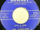 THE RUMBLERS 45 It's a Gas / Tootnanny DOWNEY Surf ORIGINAL PRESS #CC34