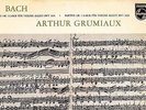 GRUMIAUX - BACH - VIOLIN SONATAS & PARTITAS COMPLETE 3 LP - PHILIPS MONO ED1 NM+
