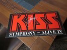 Kiss SYMPHONY PROMO DISPLAY - GERMANY, ORIGINAL AUTOGRAMM signed by GENE SIMMONS