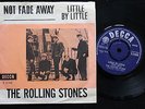 ROLLING STONES Not Fade Away RARE DANISH 45  PS UK Decca 7