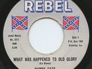 Rare Country 45 - Happy Fats - What Has Happened To Old Glory - Rebel # 517 - M-