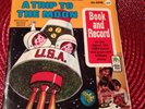 Vtg Peter Pan Records A Trip To The Moon Book and Record. 45 RPM