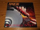 RAZOR Malicious Intent LP Rare 1986 EXCITER SACRIFICE VOIVOD WHIPLASH XENTRIX