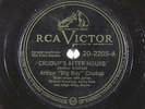 Blues 78 ARTHUR CRUDUP After Hours/That's All Right on RCA Victor