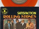 ROLLING STONES * Satisfaction * 1972 ORANGE Vinyl 45 * Belgian only PS