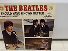 BEATLES 45 PICTURE SLEEVE A HARD DAY'S NIGHT I SHOULD HAVE KNOWN CAPITOL 5222 64
