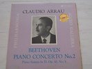 CLAUDIO ARRAU SAX 2346 UK COLUMBIA LP PIANO BEETHOVEN  NO 2 NO 3