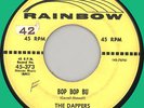 DAPPERS Bop Bop Bu / How I Need You Baby 45rpm Rainbow 1956