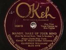 Clarence Williams' Blue Five (Louis Armstrong, Sidney Bechet), Okeh 40260, E-