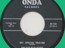 FIVE BLUE NOTES My Special Prayer 45rpm Onda 1959 instro flipside