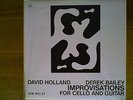 David Holland Derek Bailey / Improvisations for Cello and Guitar / top Zustand