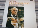 DECCA SXL 6393 WB UK BRITTEN THE CELLO SUITES ROSTROPOVICH P 1969 more sxl ...