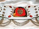 ELVIS STYLE WHITE MATADORE BELT FOR 70s ELVIS MATADORE JUMPSUIT,