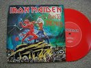  IRON MAIDEN RUN TO THE HILLS TOTAL ECLIPSE UK W/PS RED VINYL NM 
