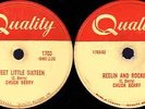 Chuck Berry 78 RPM Rock'N Roll Record Sweet little sixteen