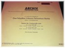 ARCHIVE PRODUCTION THE WORKS OF JOHANN SEBASTIAN BACH PIERRE FOURNIER STEREO LP