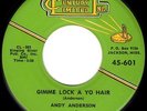 KILLER ROCKABILLY ROCKER - ANDY ANDERSON - GIMME LOCK A YO HAIR - RARE 45rpm