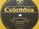 PAUL SPECHT AND HIS ORCHESTRA Honey Bunch / Let's Grow Old 78 rpm Columbia 619-D