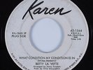 Northern Soul 45 BETTY LAVETTE What Condition My Condition Is In KAREN HEAR