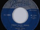 Doo Wop 45 ALICE JEAN & THE MONDELLOS Come Back Home RHYTHM HEAR