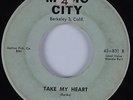 Doo Wop 45 CRESCENDOS Take My Heart MUSIC CITY HEAR