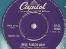 TOMMY SANDS-BLUE RIBBON BABY/I LOVE YOU BECAUSE - CAPITOL 45-CL 14925 EX PLUS