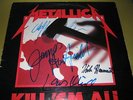 Metallica - signed Kill 'Em All LP incl. Cliff Burton