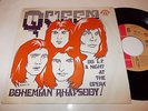 QUEEN bohemian rhapsody 45 EMI UNIQUE SLEEVE 1975 Portugal PS 7''