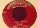 METEOR 45 RPM Sax Man J. T. Brown Elmo James #5016 Sax-ony Boogie / Dumb Woman