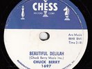 CHUCK BERRY - Chess 1697 - Beautiful Delilah / Vacation Time - '58 R&B 78 VG/VG+
