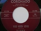 Danny and The Counts - You Need Love / Ode to the Wind. Snarling 60s Garage Punk