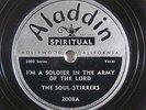Gospel 78 SOUL STIRRERS I'm A Soldier In The Army Of The Lord on Aladdin