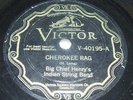 BIG CHIEF HENRY'S INDIAN STRING BAND 78 rpm VICTOR 40195 pre war country E-