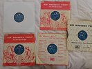 5 ORIGINAL ELVIS PRESLEY HMV 10INCH, 78RPM RECORDS. FAIR TO GOOD CONDITION.