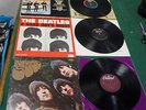 3 BEATLES RECORDS RUBBER SOUL SOMETHING NEW & HARD DAYS NIGHT    A914