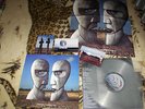 PINK FLOYD The Division Bell LP clear vinyl +poster postcards RARE no mfsl wall
