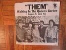 Them,Walking in the Queens Garden,Picture Sleeve,Tower label Promo 45 RPM