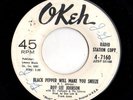 Mod R&B 45 ROY LEE JOHNSON Black Pepper Will Make You Sneeze/Too Many Tears Okeh