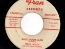 Mod R&B Jump Blues 45 PERCY WELCH Back Door Man/Nursery Rhyme Rock HEAR Fran