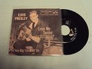ELVIS PRESLEY - LOVE ME TENDER VG+ 45 RPM RCA RECORD & PINK PICTURE SLEEVE 1956