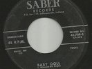 ROCKABILLY - JIMMIE DALE-- BABY DOLL  -HEAR BOTH- 1958 STARDAY CUSTOM --SABER