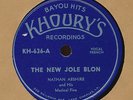 Nathan Abshire Khourys 636 E+ Cajun 78 New Jole Blon b/w Tee Per Coine