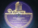 JAZZ 78 rpm RECORD Odeon LOUIS ARMSTRONG Rio Perezoso / Georgia on my mind