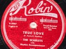78-DOO-WOP-SCARLETS-TRUE LOVE/CRY BABY on RED ROBIN-FANTASTIC-5 SATINS