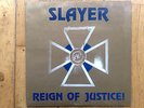 SLAYER  REIGN OF JUSTICE LIVE 1987 RARE BOOTLEG BLUE VINYL  EX/NM
