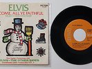 ELVIS PRESLEY O Come All Ye Faithful b/w Merry Christmas Baby w/ picture sleeve