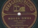 Israel Tkatsch Beka Grand record 78rpm 47487 Mogen Owos / 47488 Adojnoj Adojnoj