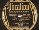 Casey Bill, Vocalion 03407, E+
