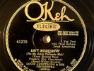 LOUIS ARMSTRONG & HIS ORCH. OKEH Ain't Misbehavin'/ Black and Blue