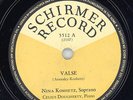 299.  Nina Koshetz - Valse (Arensky) & None But the Lonely Heart - Schirmer 5512